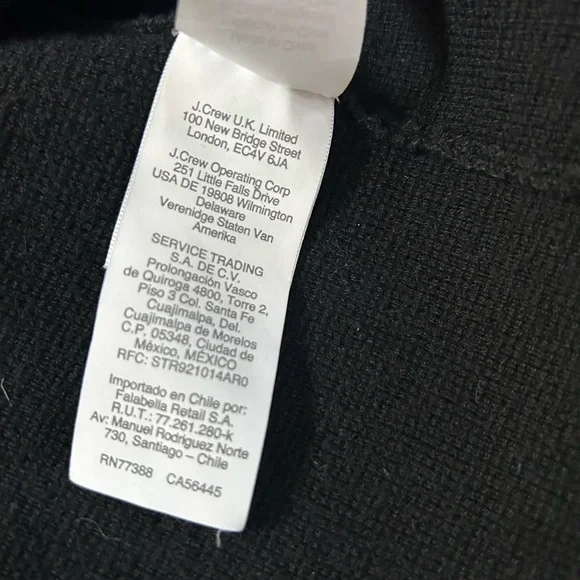 J.CREW open front sweater blazer black relaxed fit office work size L - Picture 8 of 11